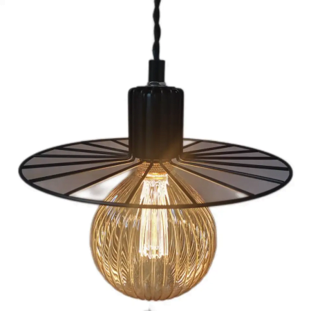 BULB pendant LED 3W-1b-260-260-70-iron shade iron pendant