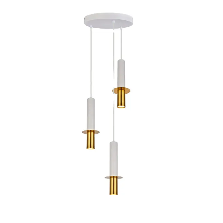 CANDLELIGHT 3xGU10 Max10W-3a-300-300-1200-iron shade iron pendant