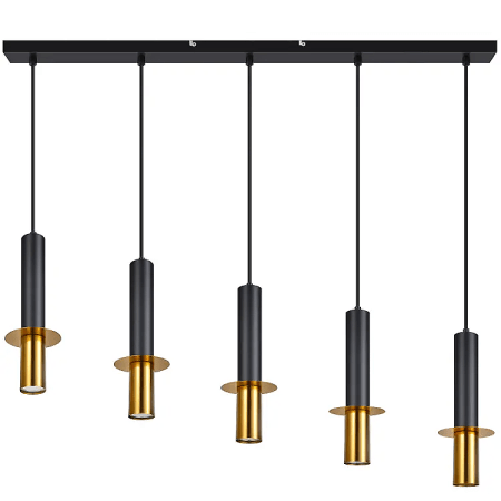 CANDLELIGHT 5xGU10 Max10W-5a-1160-120-1200-iron shade iron pendant