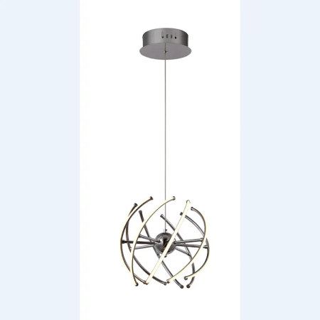 CANOPY-E LED INNO 24W-8b-330-330-1500-plastic shade and chrome pendant