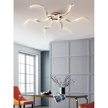 CANOPY-G LED INNO 12W-4d-450-450-130-plastic shade and chrome ceiling