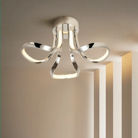 CANOPY-H LED INNO 15W-3b-380-380-190-plastic shade and chrome ceiling