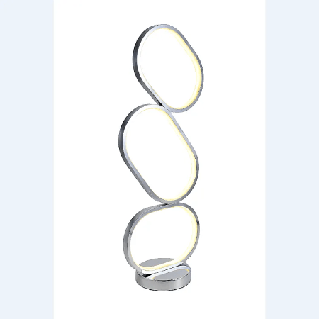 OVO STACK LED 12W-1b-230-230-585-plastic shade alu table