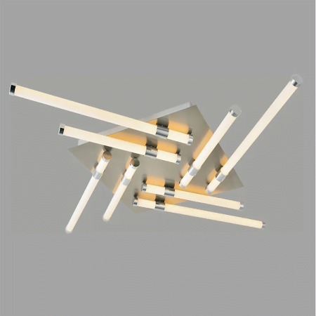 GEOM LED INNO 20W-8d-620x620x55-plastic shade and chrome ceiling