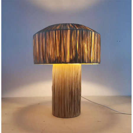 LIONS MANE E26orE27-1f-320-320-400-paper string shade paper string table