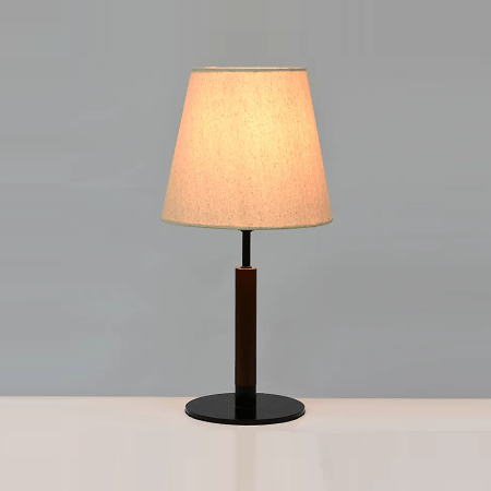 MORELS-E26orE27-1a-200-200-400-linen shade iron table