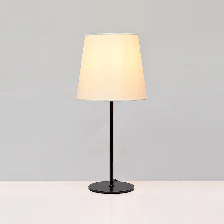 MORELS-Slim-E26orE27-1b-210-210-425-linen shade iron table