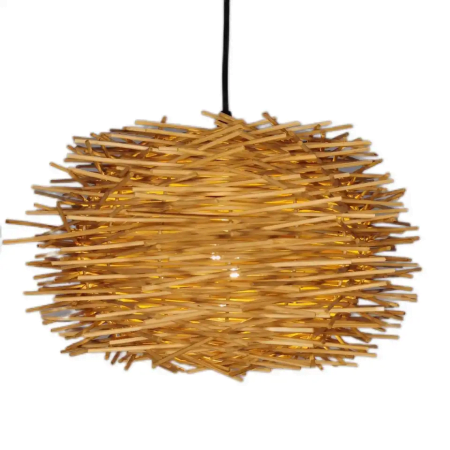 NEST rattan E26orE27-1a-350-350-185-rattan shade rattan pendant