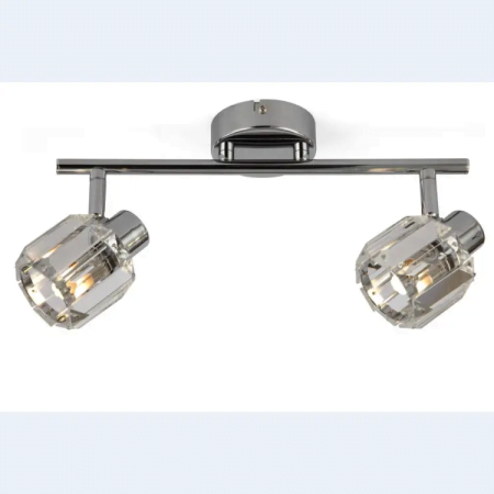 NODE Dual crystal wall light-2a-chrome wall