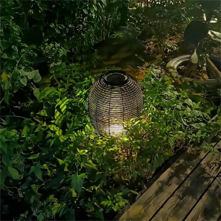 OVO LED 5V 4W-1d-340-340-430-plastic cement shade iron-solar lantern