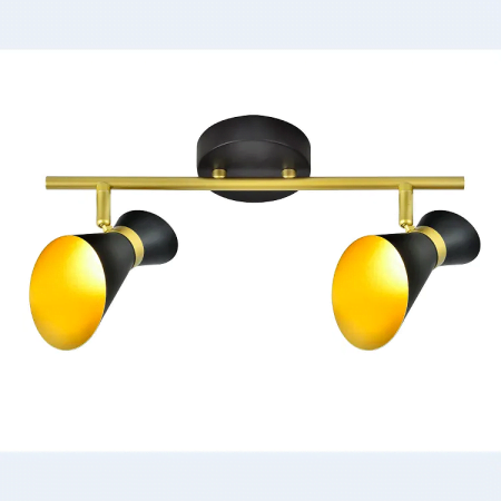 PIXAR Rotatable light 2x LED 5W-2c-430mmx100mmx160mm-iron shade coated iron base spotlight-500mmx465mmx380mm-8pcs