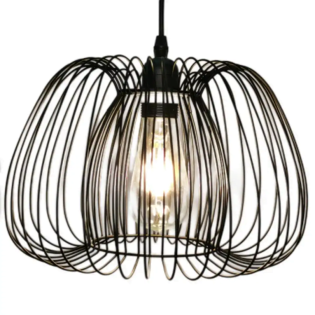 Pumpkin E26orE27 60W-1b-300-300-200-iron shade iron pendant