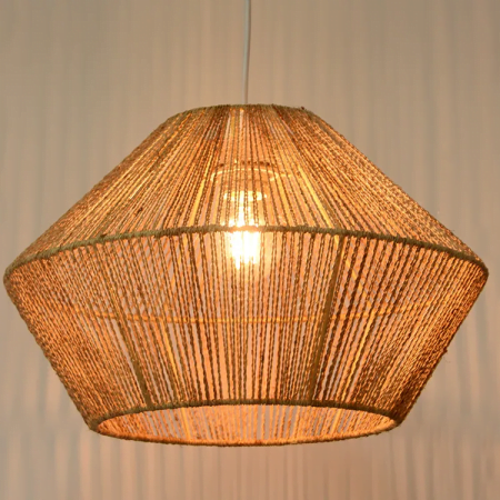 RETURN POD E26orE27-1a-400-400-260-hemp string shade hemp string pendant