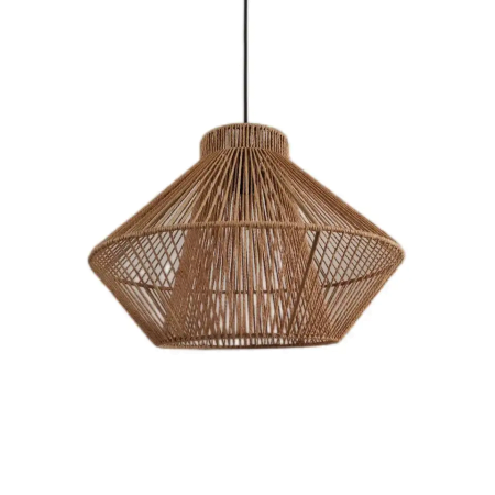 Return Pod E26orE27-1a-280-280-510-hemp string shade hem string pendant