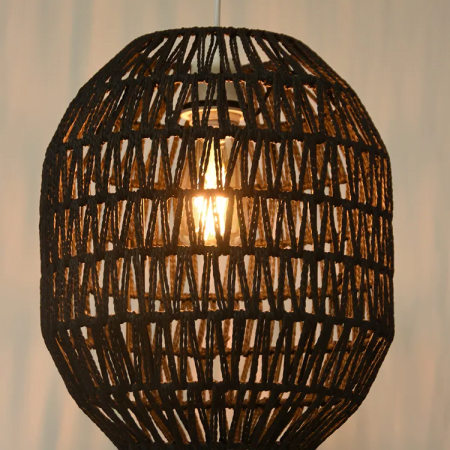 SINO Lantern E26orE27-1a-300-360-350-rattan shade rattan pendant