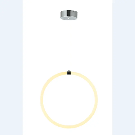 of The Ring LED INNO 10W-1b-400x1200-plastic shade chrome pendant